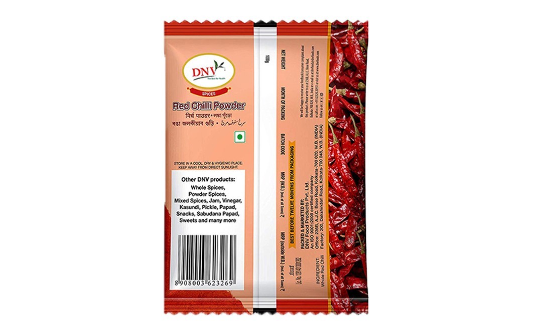 DNV Red Chilli Pwoder    Pack  100 grams